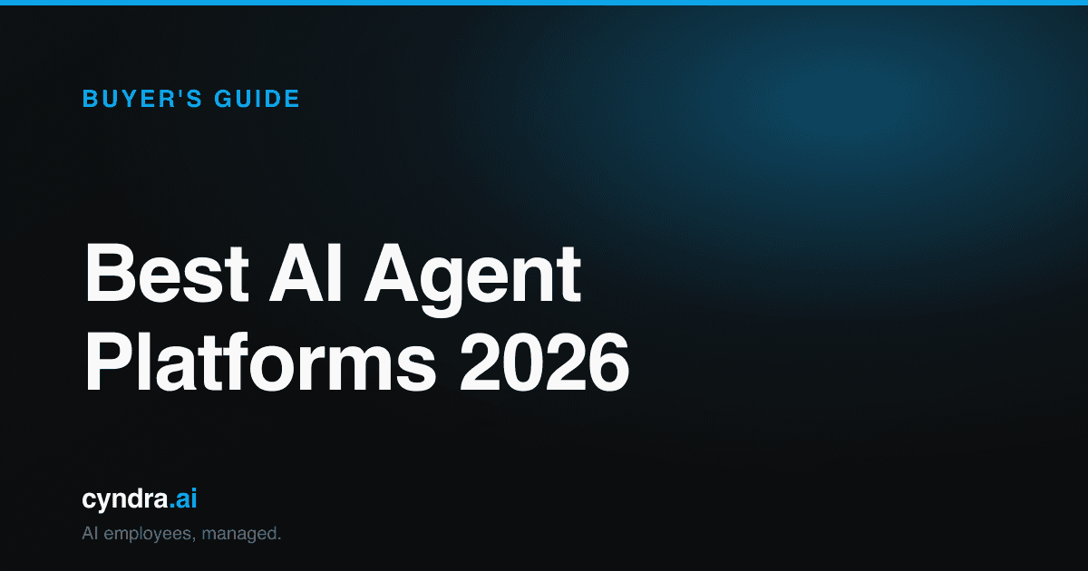 Best AI Agent Platforms for Business in 2026: 12 Tools Compared