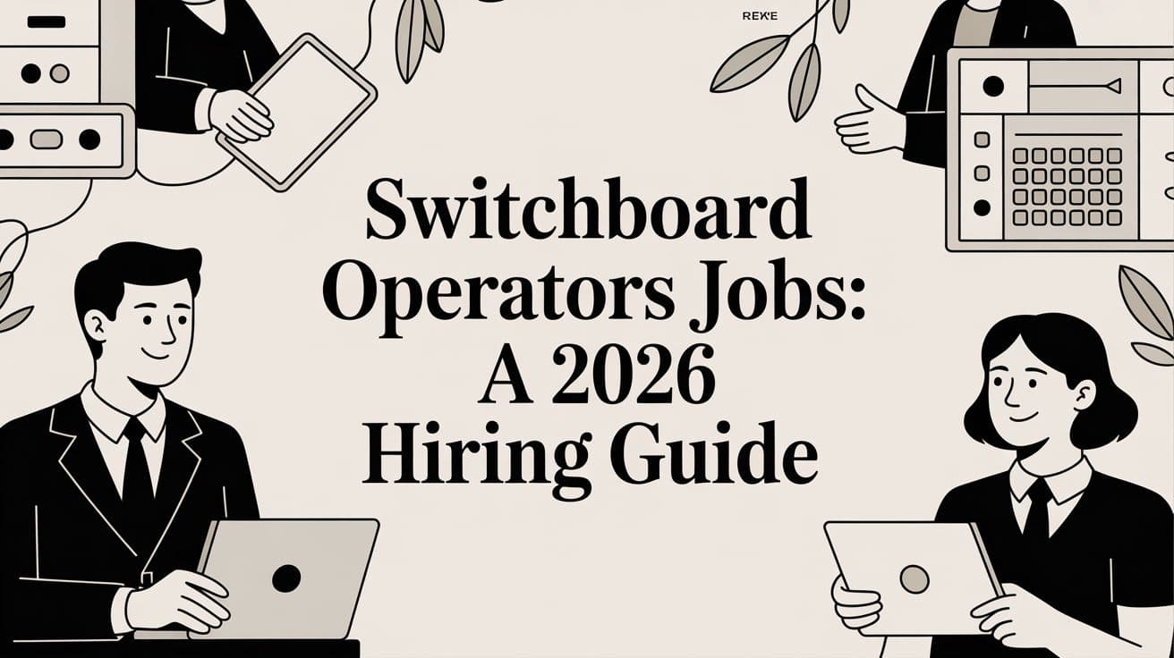 Switchboard Operators Jobs: A 2026 Hiring Guide