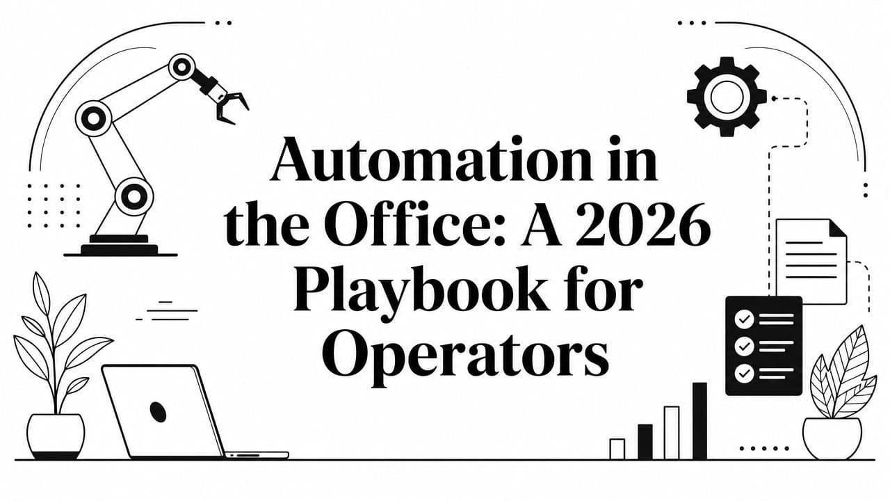 Automation in the Office: A 2026 Playbook for Operators