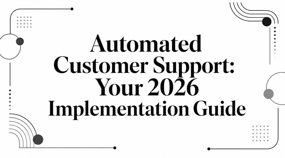 Automated Customer Support: Your 2026 Implementation Guide