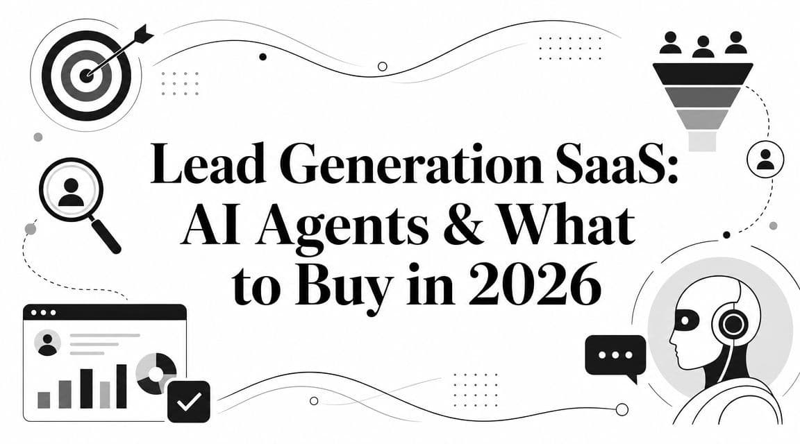 Lead Generation SaaS: AI Agents & What to Buy in 2026