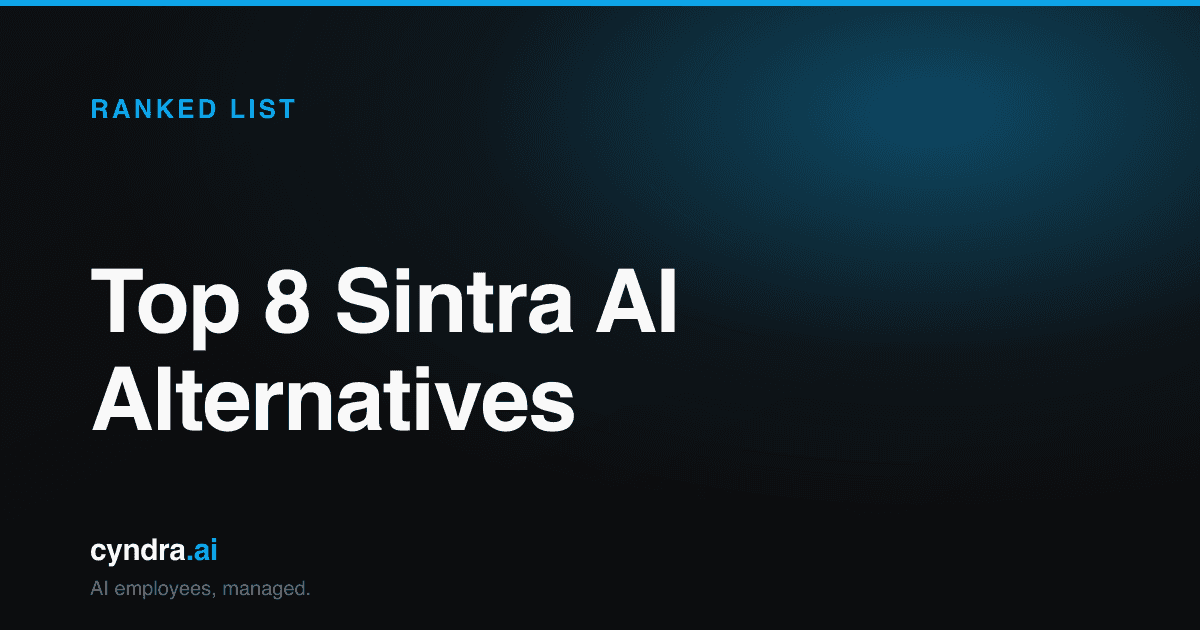 Top 8 Sintra AI Alternatives for 2026